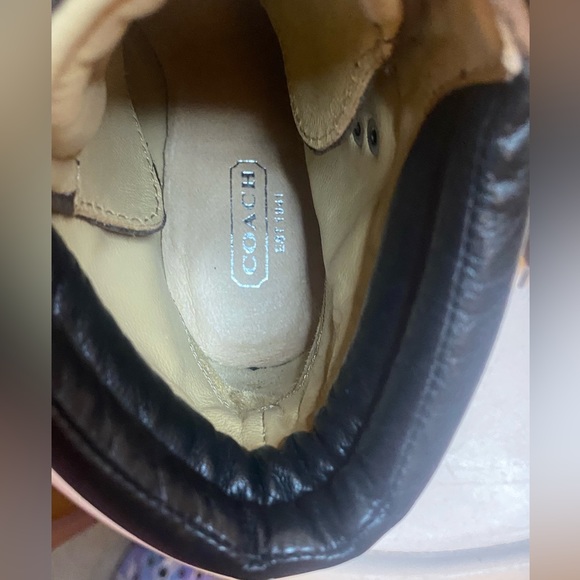 Women’s Coach Carol Brown Suede High Heel Boots Size 6 - Picture 6 of 12